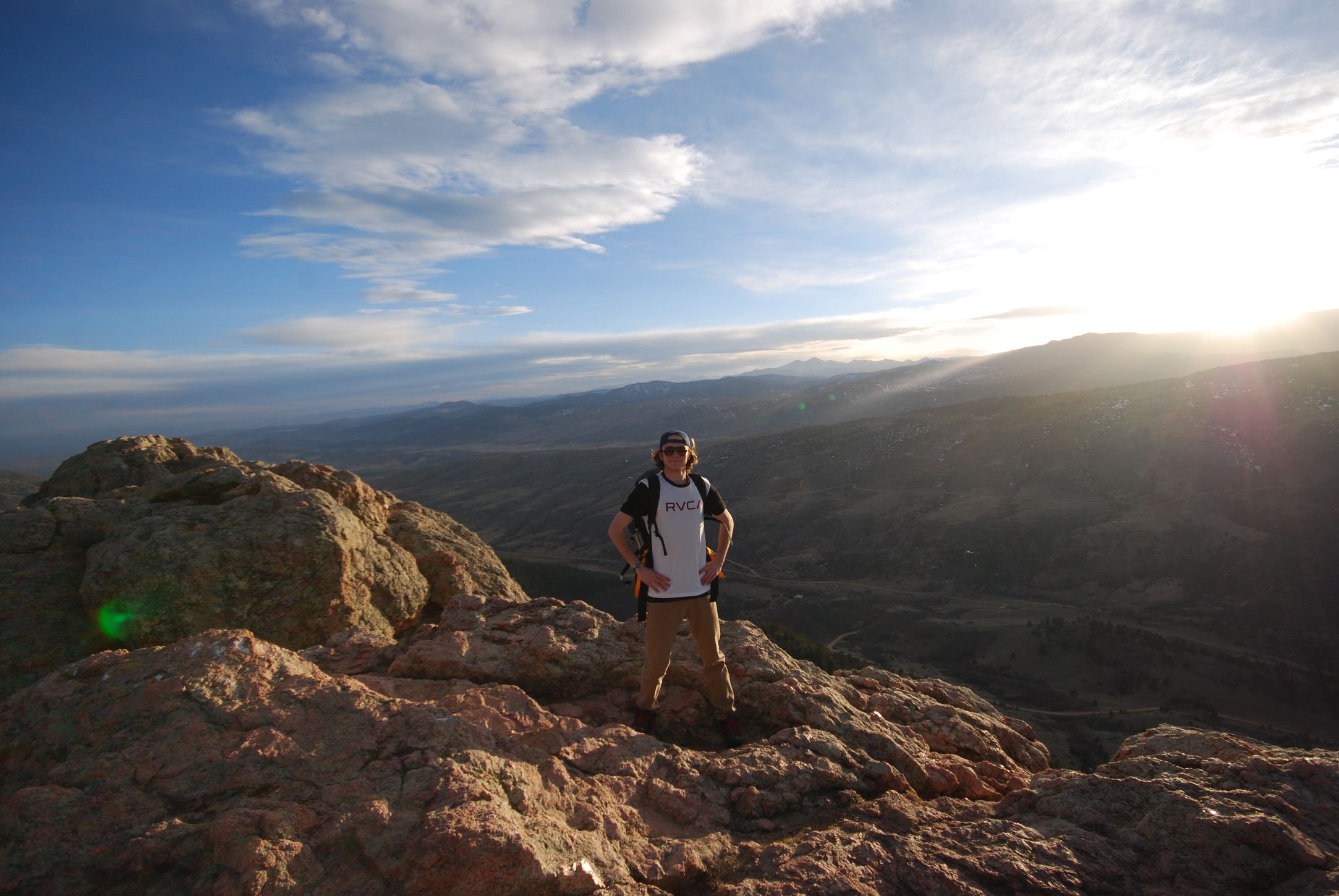 Noah Caulfield hiking